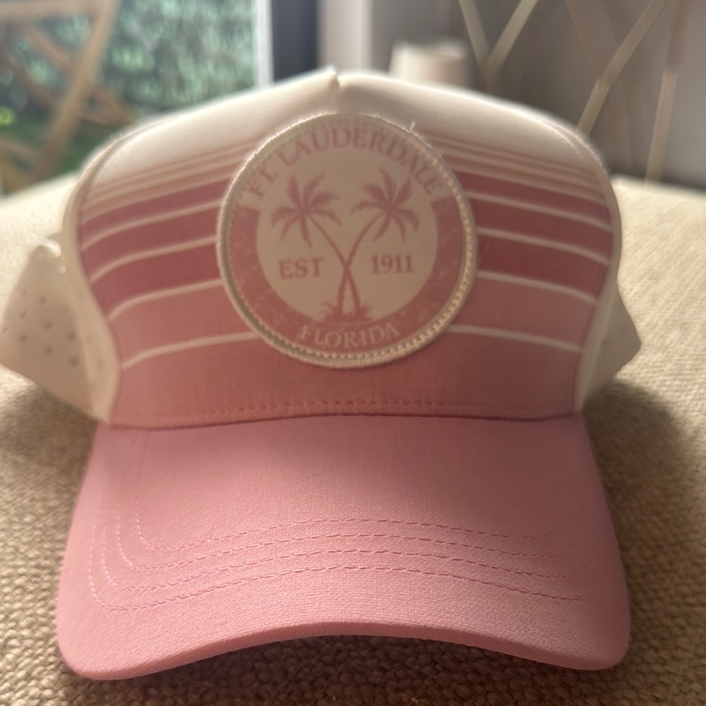 Pink and White Fort Lauderdale Cap
